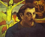 Поль Гоген Автопортрет с желтым Христом-1890